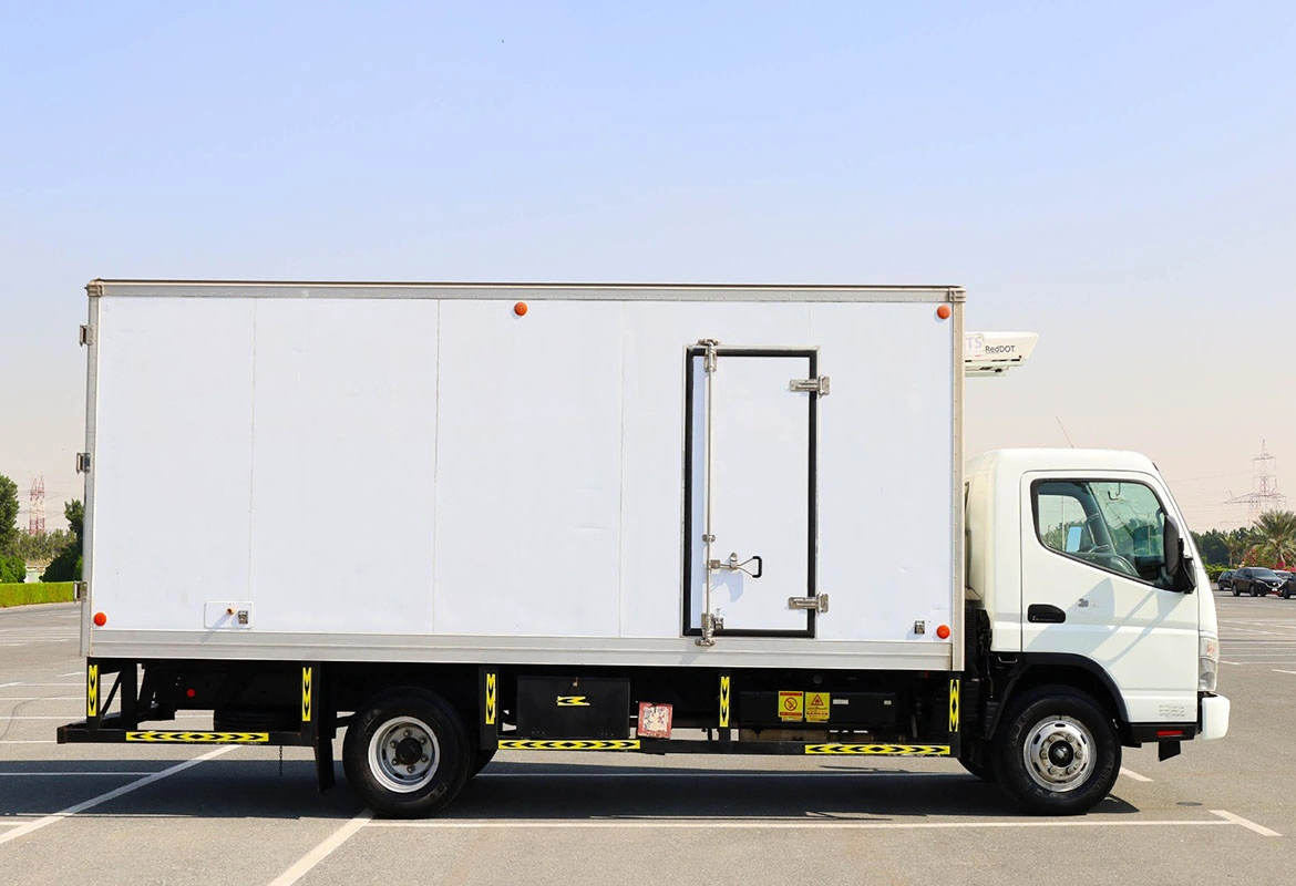 Chiller truck rental delivering icecream in dubai and sharjah